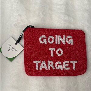 Kate Spade Target Vibrant Red Beaded Clutch
